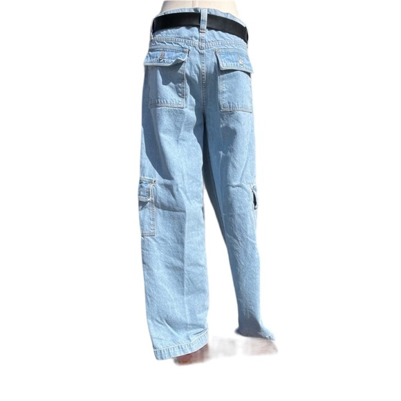 REVICE The Baja Cargo Blue Sea Wash Denim Jeans Size 29 - Picture 8 of 10